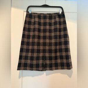 Ann Taylor Petite Black Wool Skirt